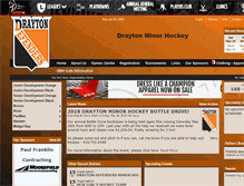 Tablet Screenshot of draytonminorhockey.com